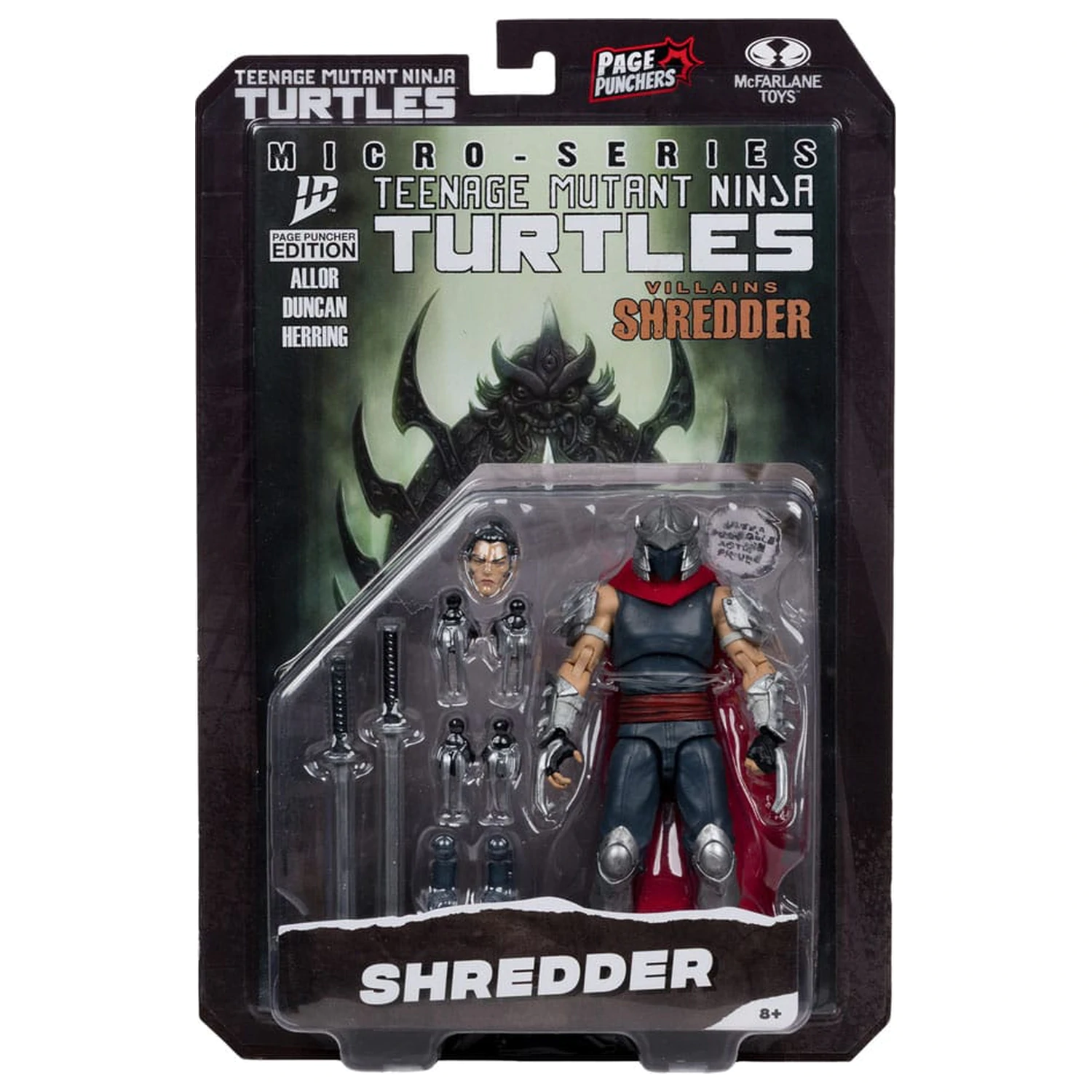 Teenage Mutant Ninja Turtles Page Punchers Shredder akciófigura 14 cm termékfotó
