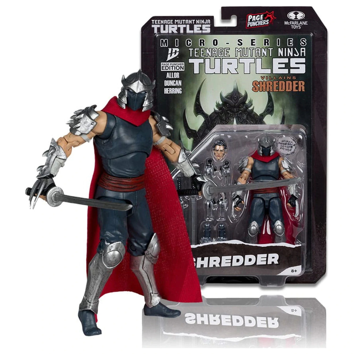 Teenage Mutant Ninja Turtles Page Punchers Shredder akciófigura 14 cm termékfotó