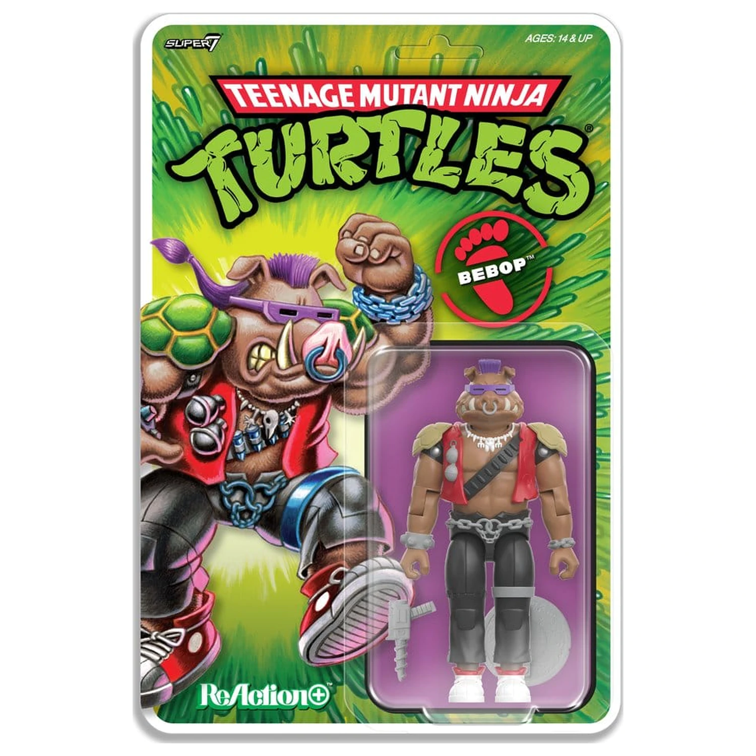 Teenage Mutant Ninja Turtles ReAction+ akciófigura Wave 02 Bebop termékfotó