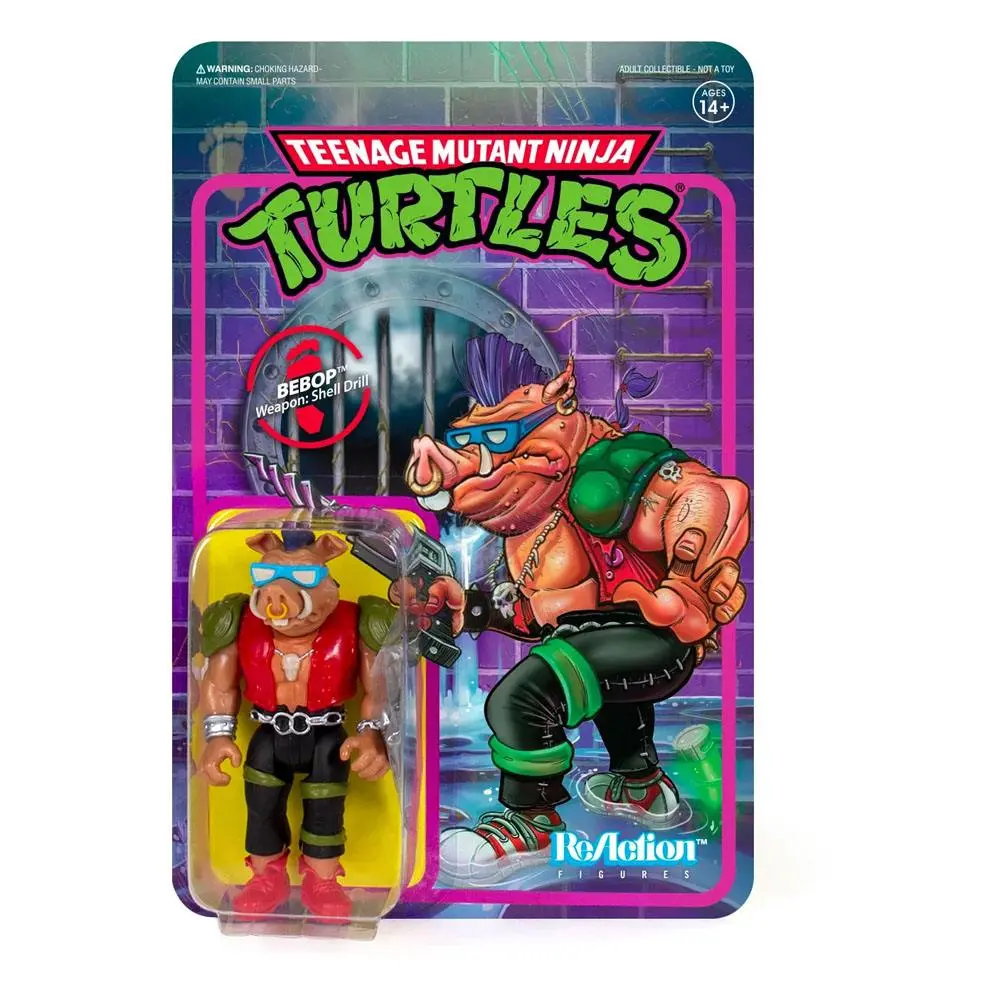 Teenage Mutant Ninja Turtles ReAction Bebop akciófigura 10 cm termékfotó