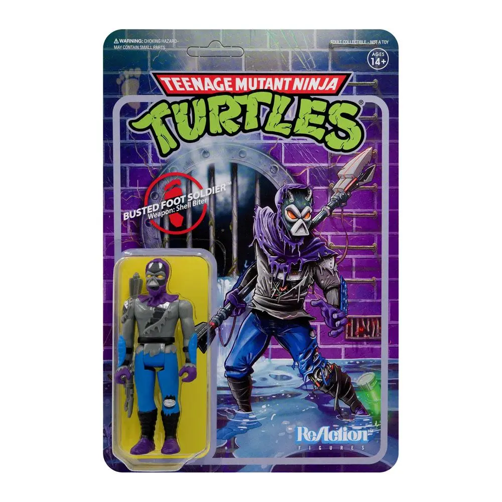 Teenage Mutant Ninja Turtles ReAction Damaged Foot Soldier akciófigura 10 cm termékfotó