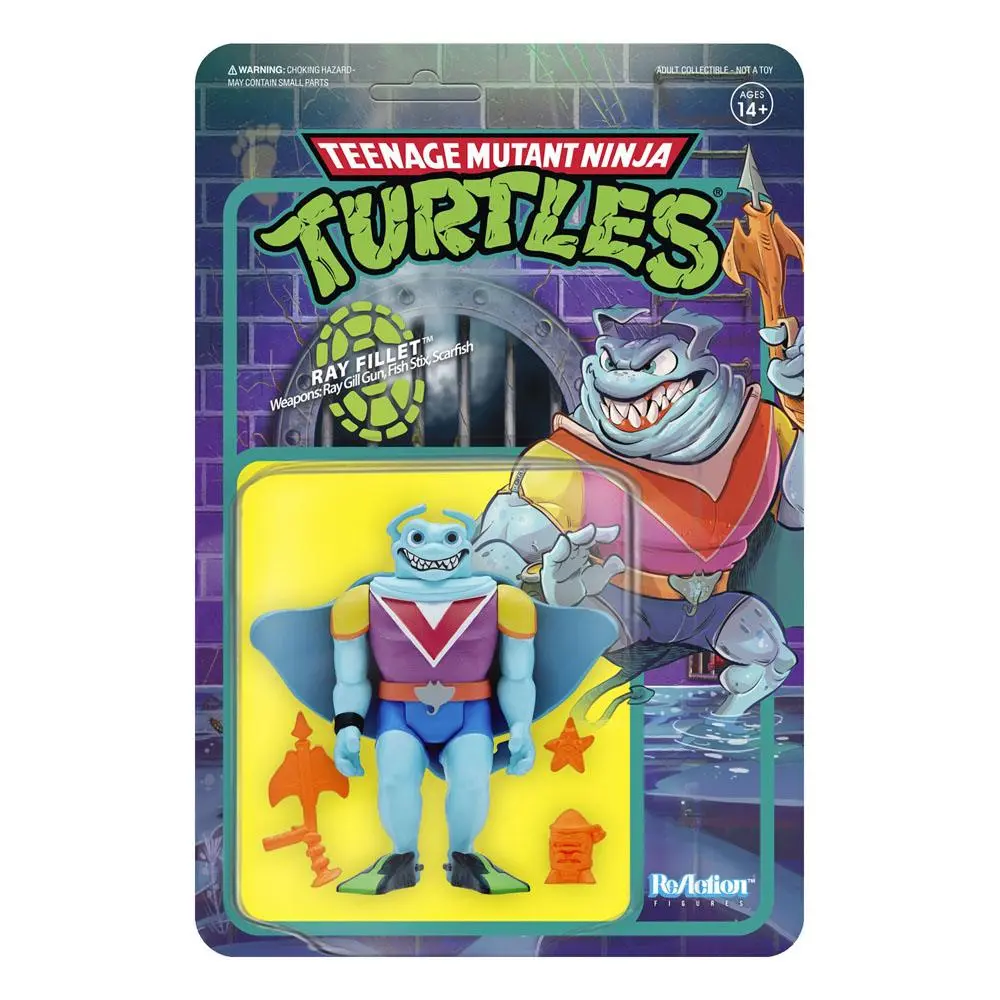 Teenage Mutant Ninja Turtles ReAction Ray Fillet Wave 4 akciófigura 10 cm termékfotó