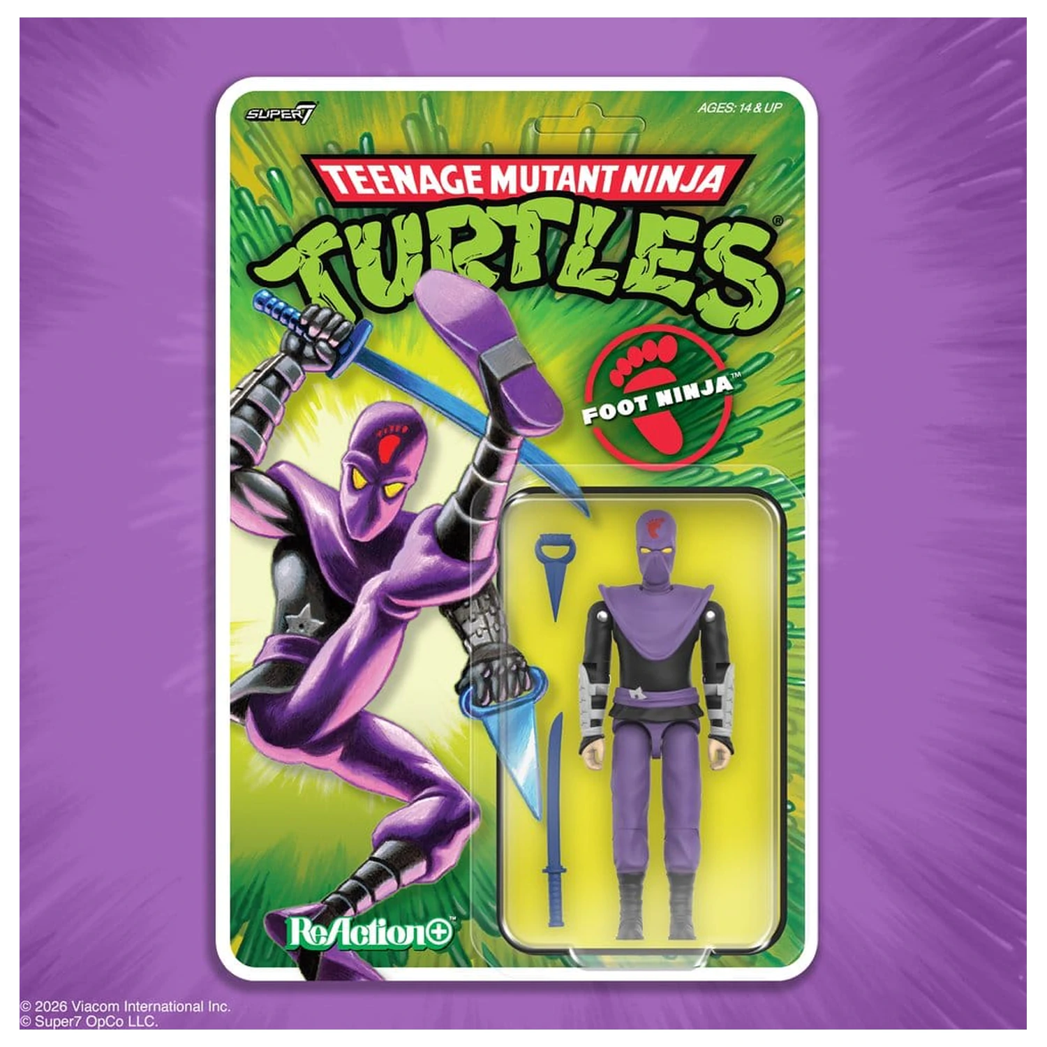 Teenage Mutant Ninja Turtles ReAction+ Wave 01 Foot Ninja akciófigura  termékfotó