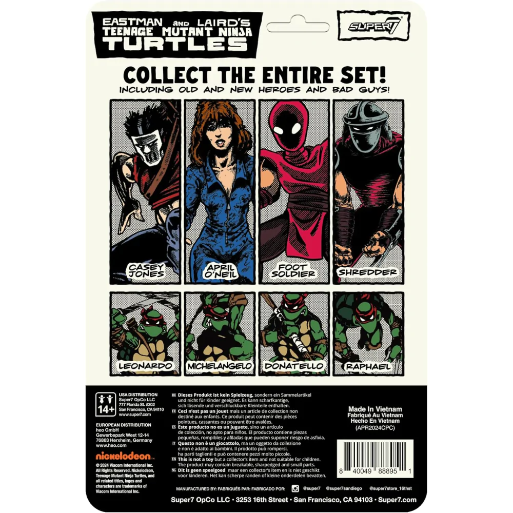 Teenage Mutant Ninja Turtles ReAction Wave 11 Shredder (Comic Color) akciófigura 10 cm termékfotó