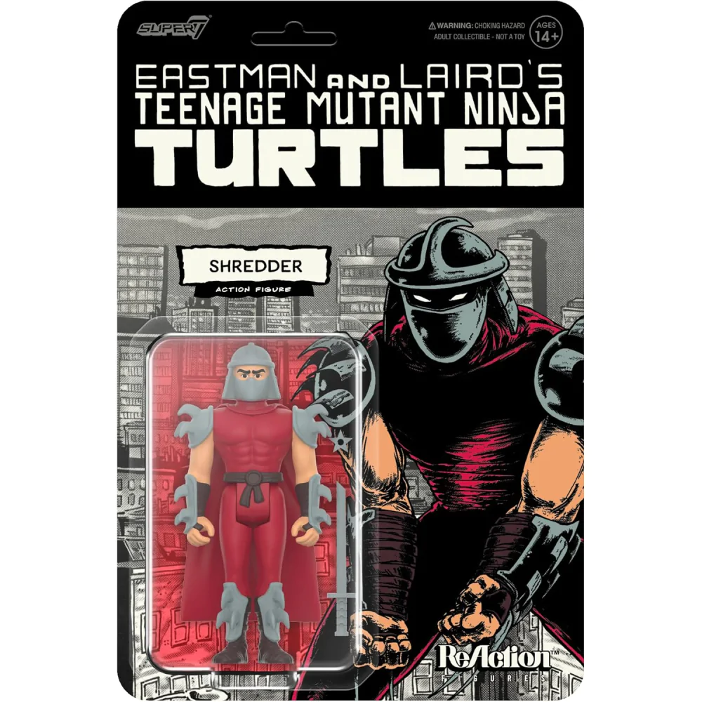 Teenage Mutant Ninja Turtles ReAction Wave 11 Shredder (Comic Color) akciófigura 10 cm termékfotó
