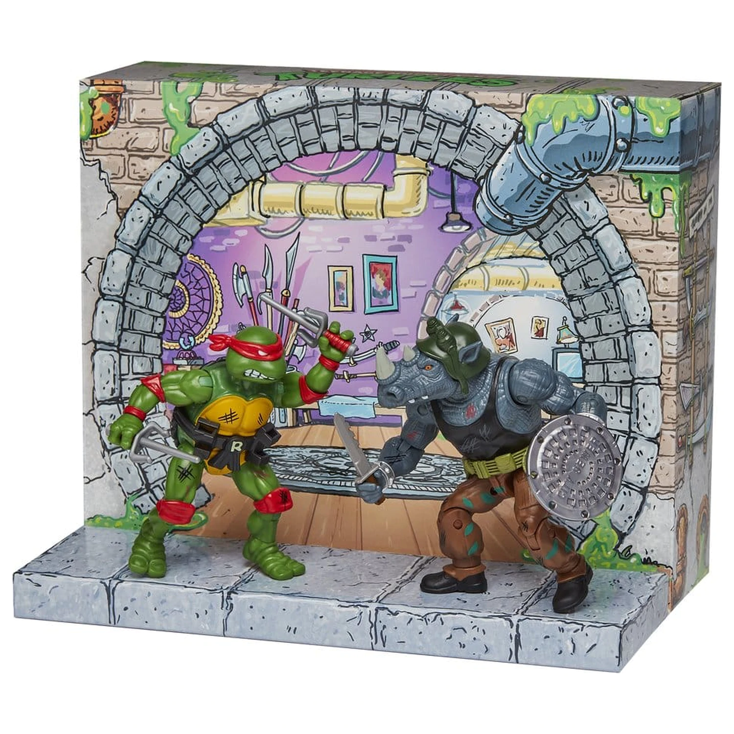 Teenage Mutant Ninja Turtles: Remastered Raphael vs. Rocksteady akciófigura csomag  termékfotó