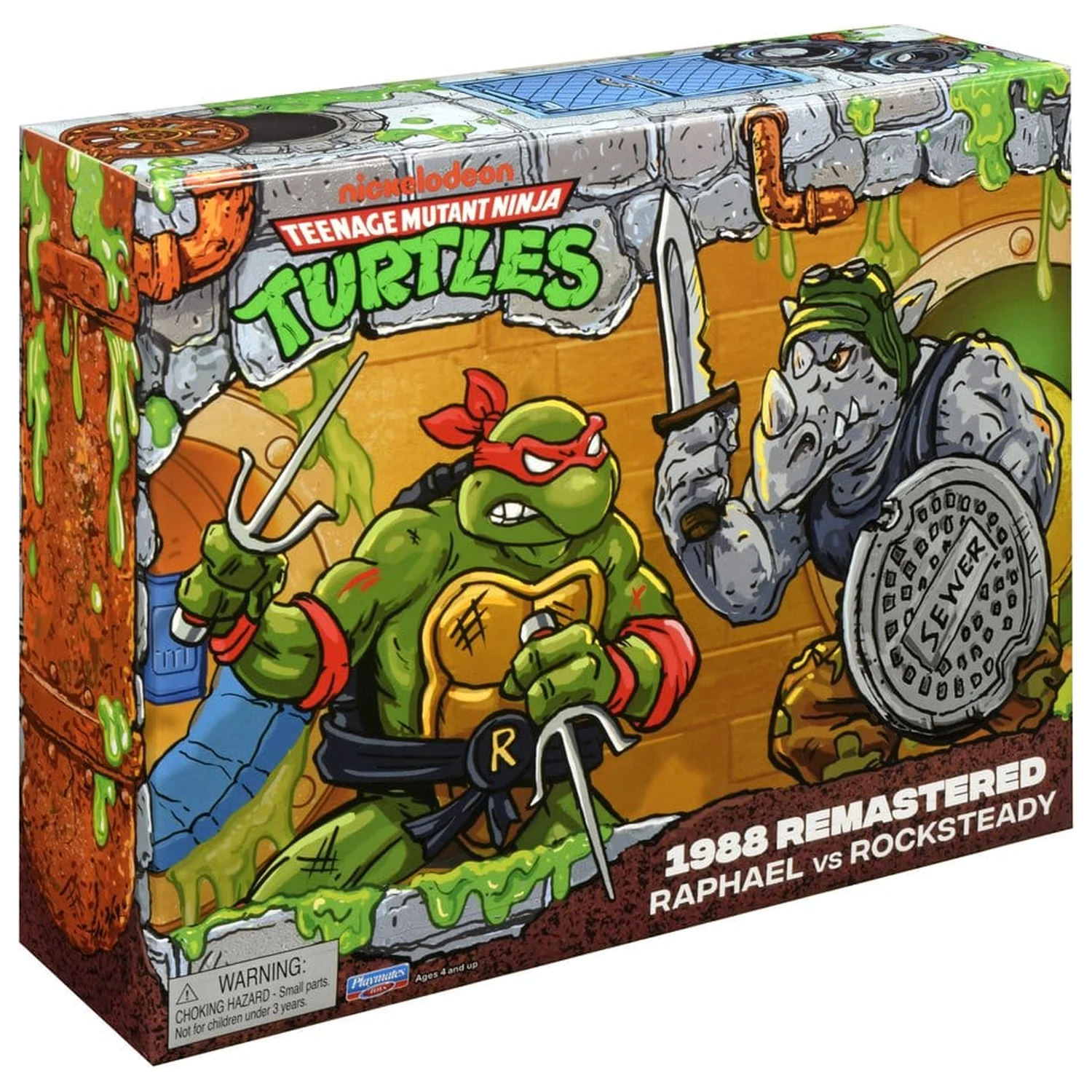 Teenage Mutant Ninja Turtles: Remastered Raphael vs. Rocksteady akciófigura csomag  termékfotó