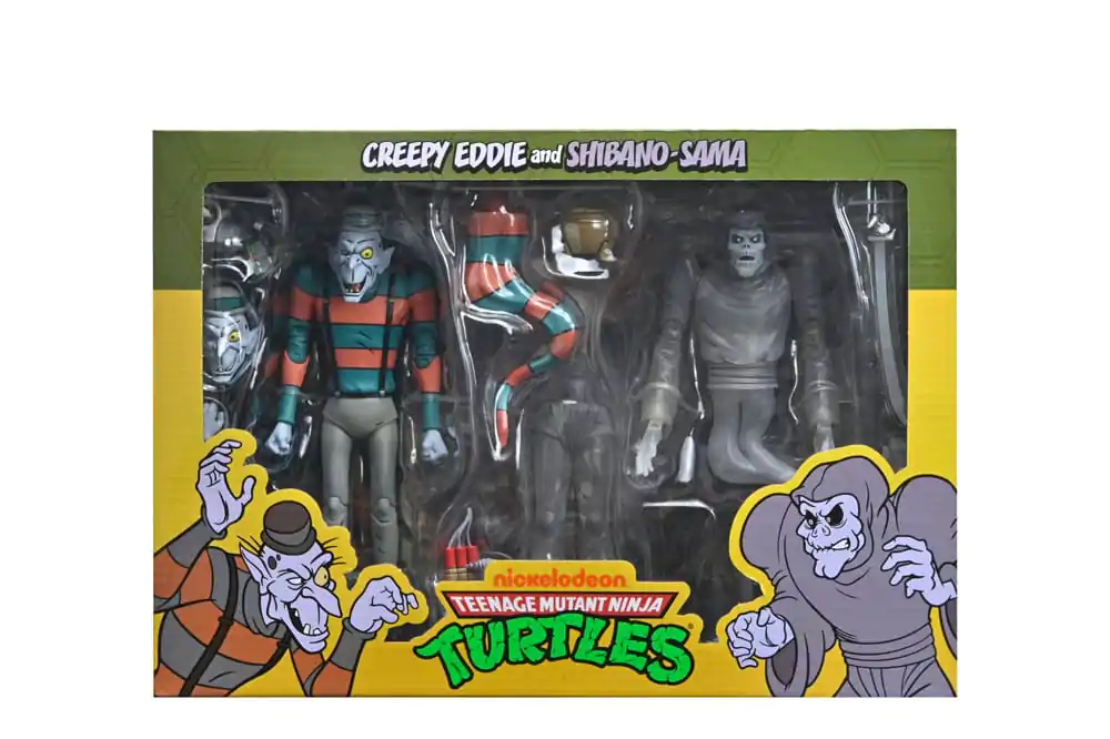 Teenage Mutant Ninja Turtles: Saturday Morning Adventures Creepy Eddie &amp; Shibano-Sama 2 db-os akciófigura csomag 17 cm termékfotó
