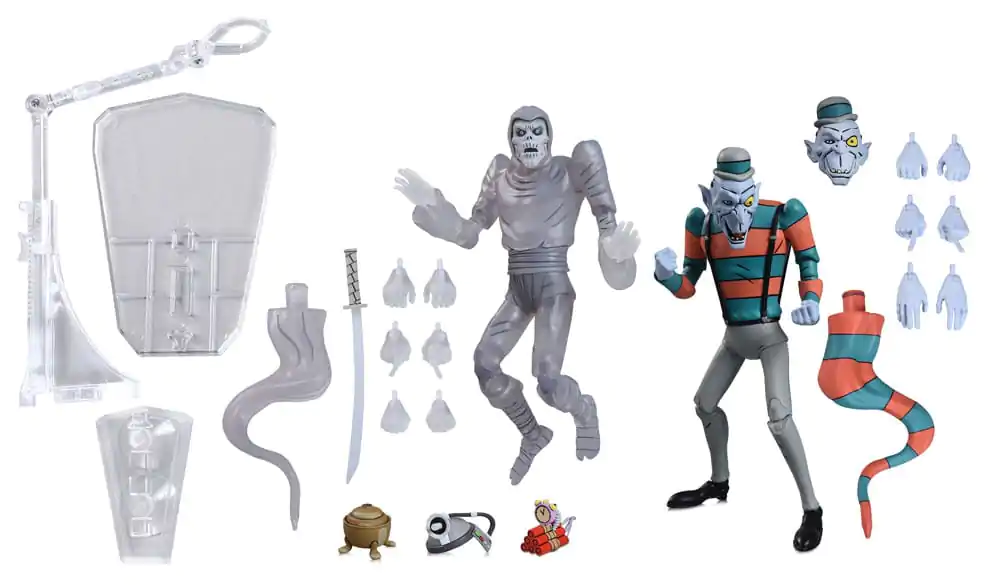 Teenage Mutant Ninja Turtles: Saturday Morning Adventures Creepy Eddie &amp; Shibano-Sama 2 db-os akciófigura csomag 17 cm termékfotó