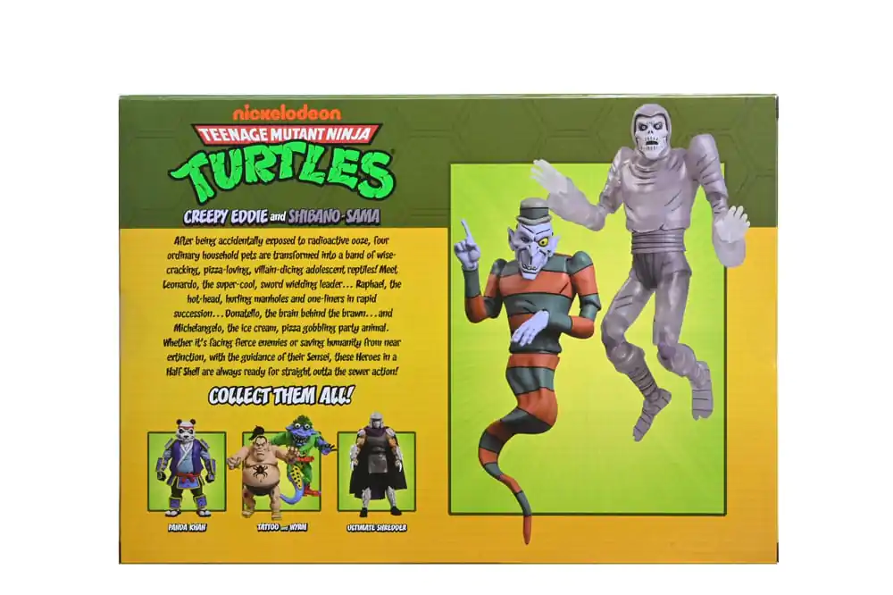 Teenage Mutant Ninja Turtles: Saturday Morning Adventures Creepy Eddie &amp; Shibano-Sama 2 db-os akciófigura csomag 17 cm termékfotó