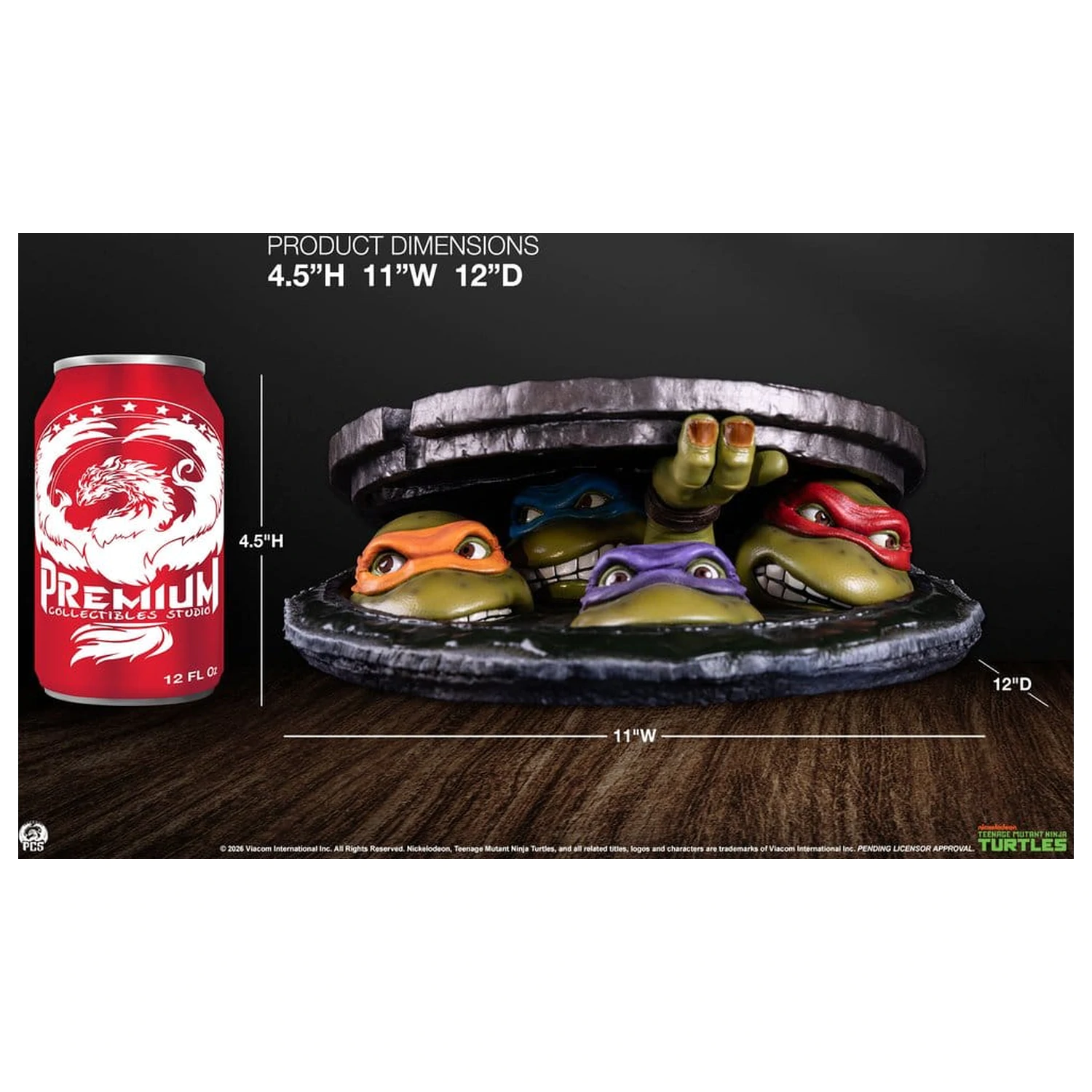 Teenage Mutant Ninja Turtles Tabletop 1/4 Underground 11 cm termékfotó