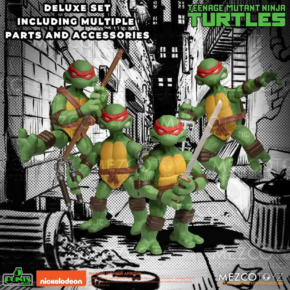 Teenage Mutant Ninja Turtles Actionfiguren Teenage Mutant Ninja Turtles Deluxe Set 8 cm termékfotó