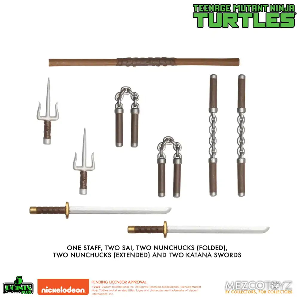 Teenage Mutant Ninja Turtles Actionfiguren Teenage Mutant Ninja Turtles Deluxe Set 8 cm termékfotó