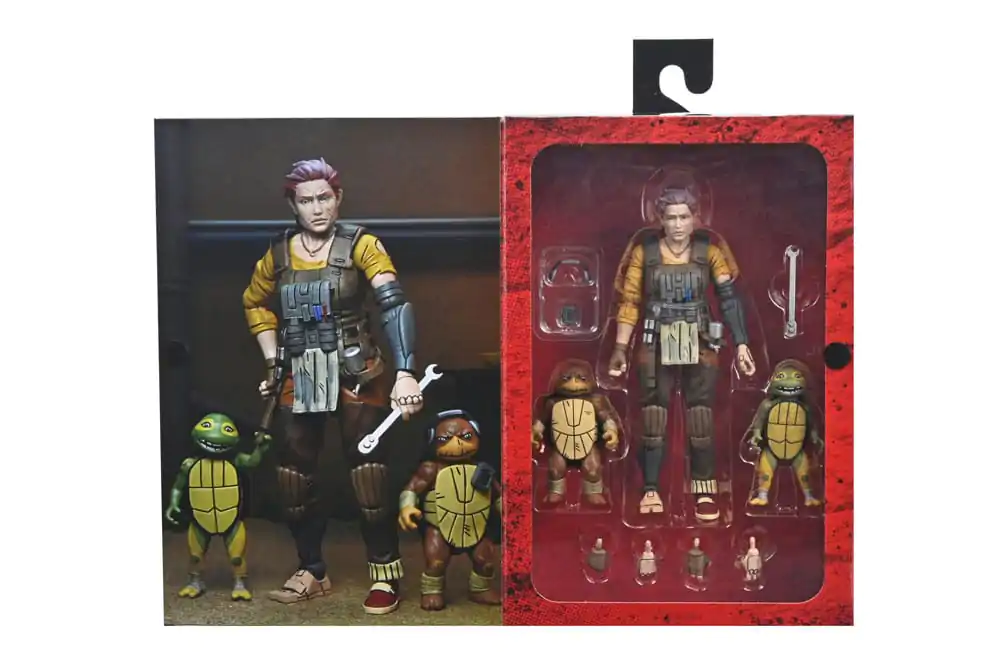 Teenage Mutant Ninja Turtles (The Last Ronin The Lost Year) Grammy April with Baby Yi & Moja akciófigura 18 cm termékfotó