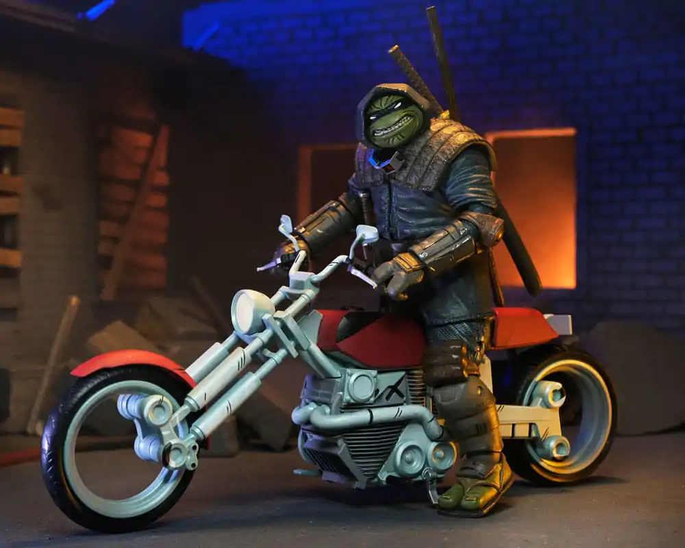 Teenage Mutant Ninja Turtles (The Last Ronin The Lost Years) Casey Marie with Last Ronin akciófigura Motorcycle 18 cm termékfotó