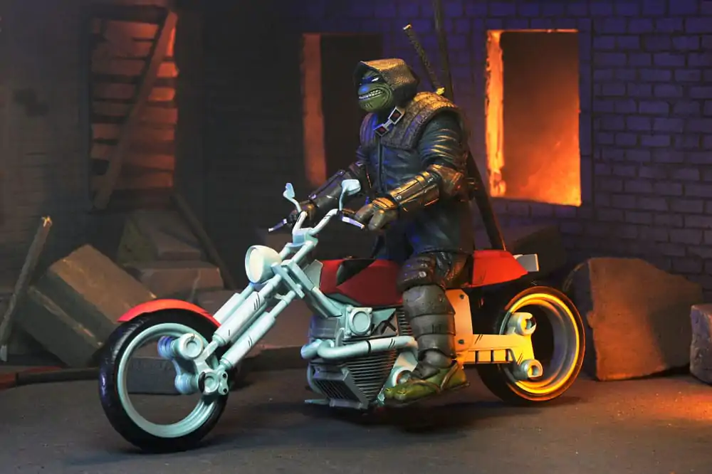 Teenage Mutant Ninja Turtles (The Last Ronin The Lost Years) Casey Marie with Last Ronin akciófigura Motorcycle 18 cm termékfotó