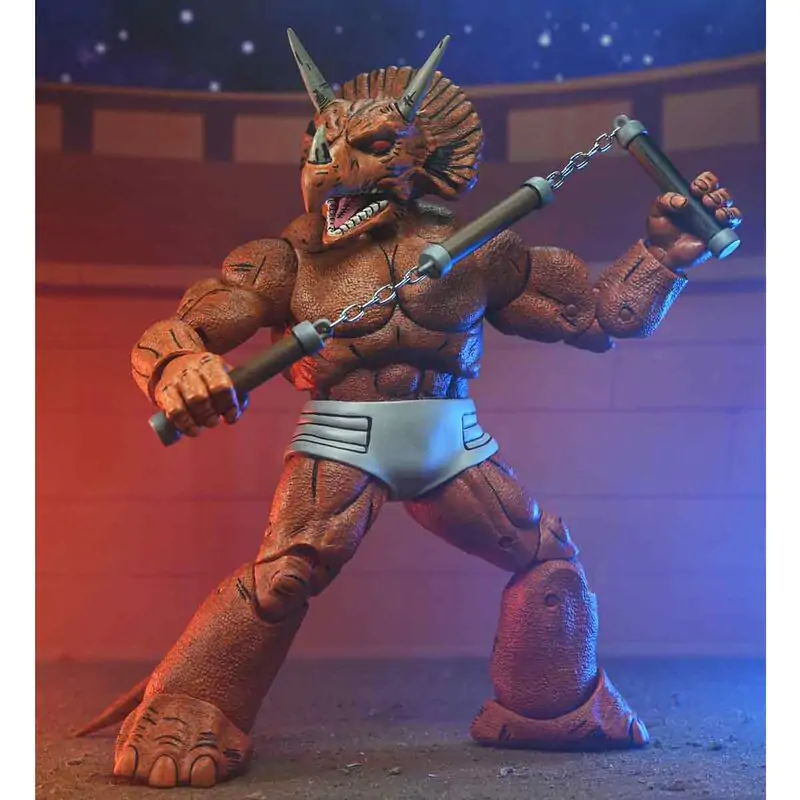 Teenage Mutant Ninja Turtles Triceraton Gladiator figura 18cm termékfotó