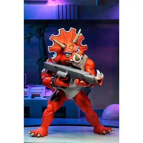 Teenage Mutant Ninja Turtles Triceraton Infantryman and Roadkill Rodney 3db-os figura csomag 18cm termékfotó
