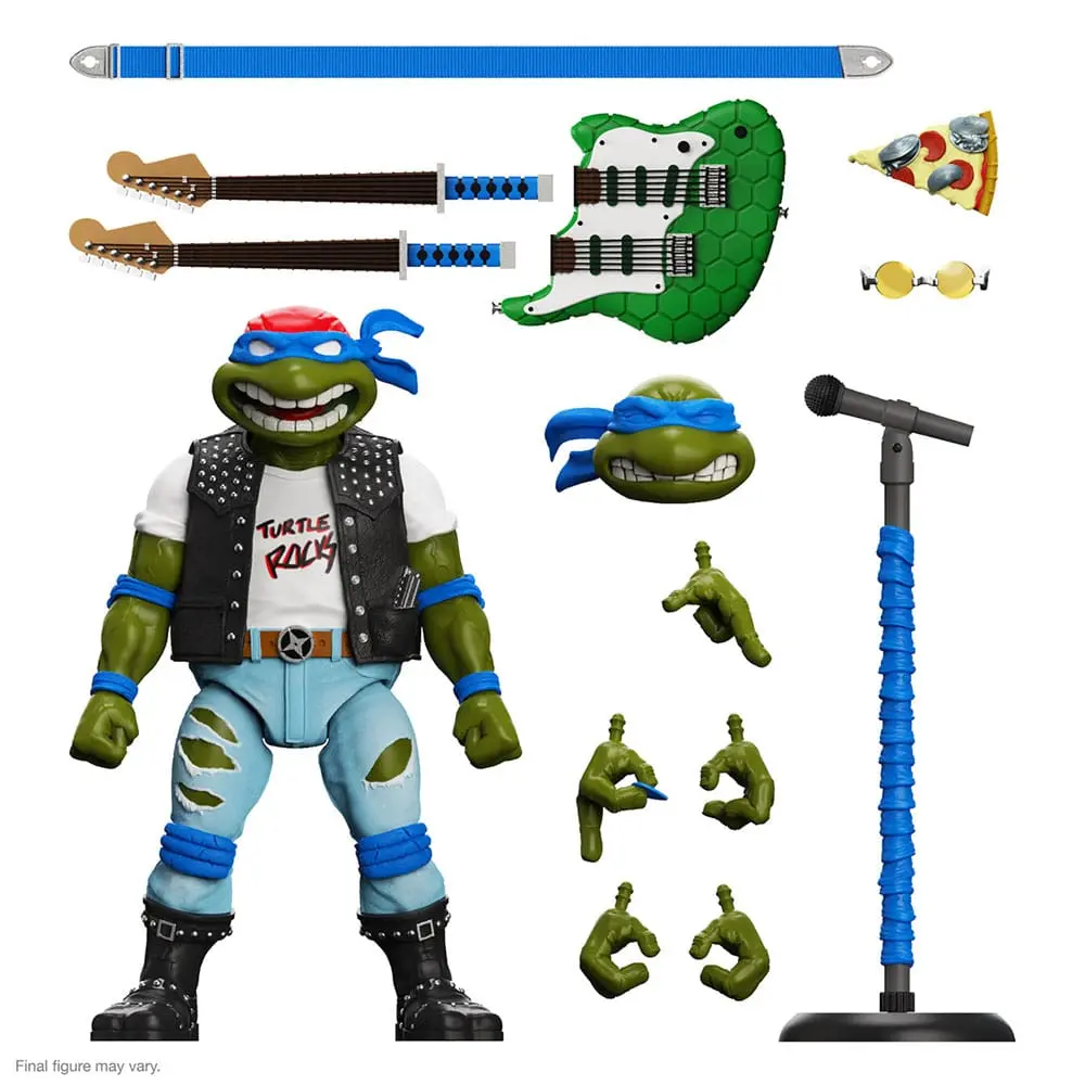 Teenage Mutant Ninja Turtles Ultimates Classic Rocker Leo akciófigura 18 cm termékfotó