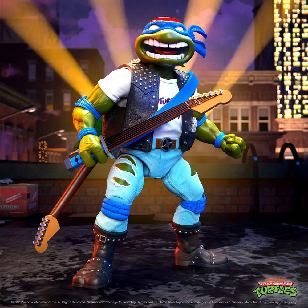 Teenage Mutant Ninja Turtles Ultimates Classic Rocker Leo akciófigura 18 cm termékfotó