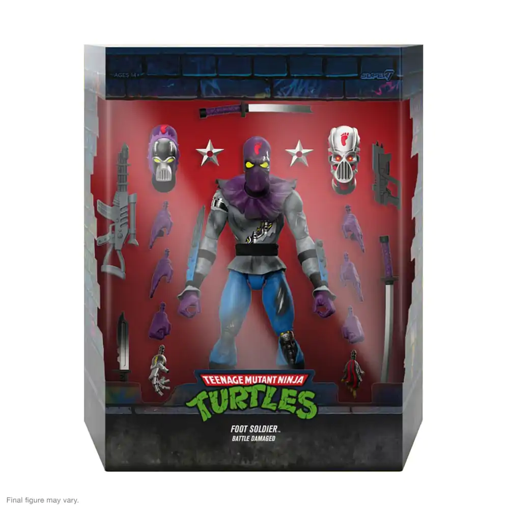 Teenage Mutant Ninja Turtles Ultimates Foot Soldier (Battle Damaged) akciófigura 18 cm termékfotó