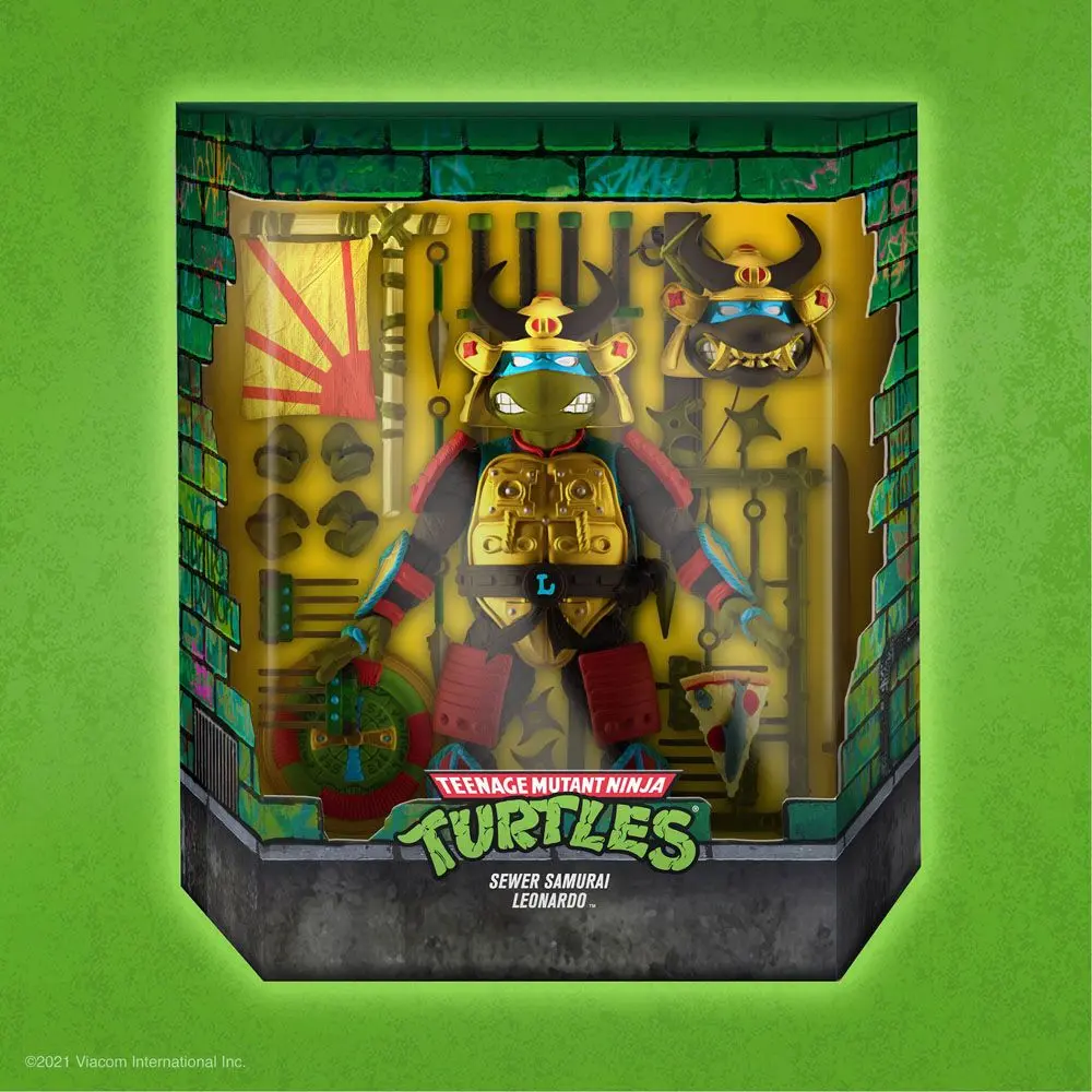 Teenage Mutant Ninja Turtles Ultimates Leo the Sewer Samurai akciófigura 18 cm termékfotó