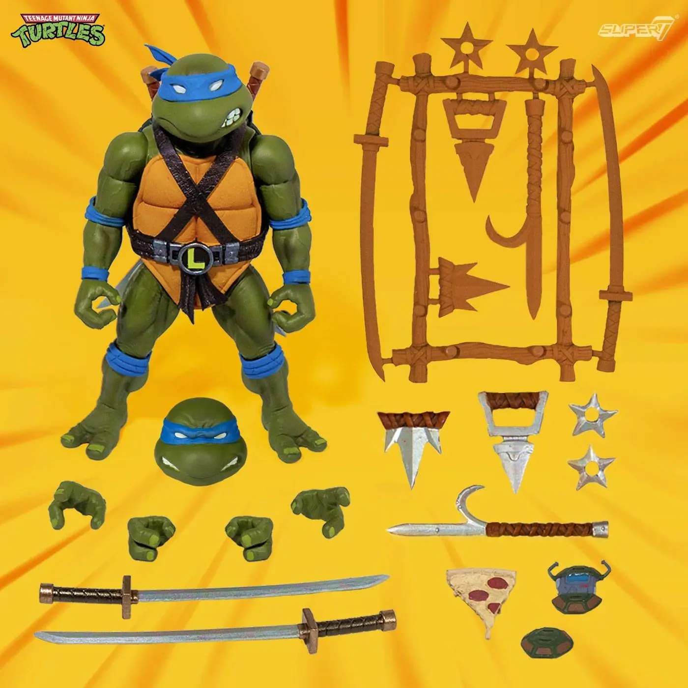 Teenage Mutant Ninja Turtles Ultimates Leonardo akciófigura 18 cm termékfotó