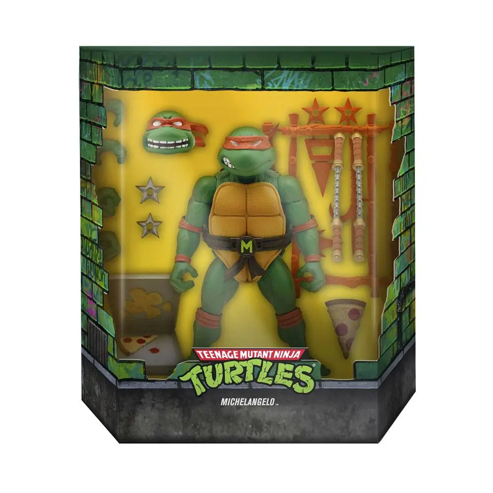 Teenage Mutant Ninja Turtles Ultimates Michaelangelo akciófigura 18 cm termékfotó