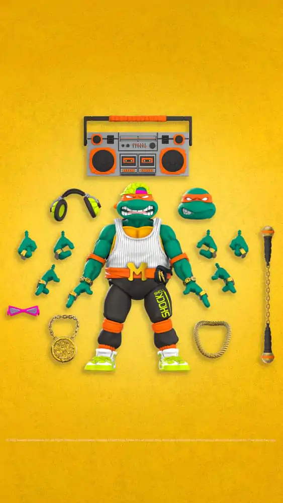 Teenage Mutant Ninja Turtles Ultimates Rappin' Mike akciófigura 18 cm termékfotó