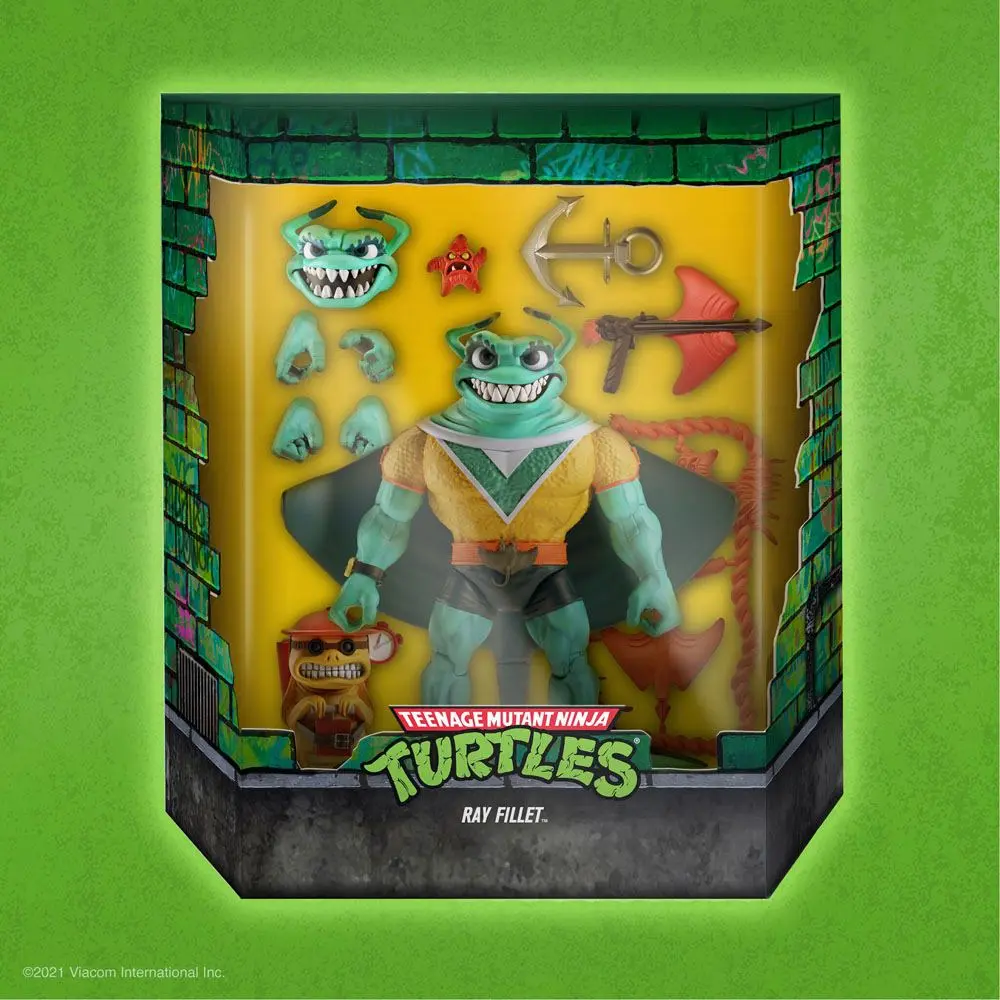 Teenage Mutant Ninja Turtles Ultimates Ray Fillet akciófigura 18 cm termékfotó