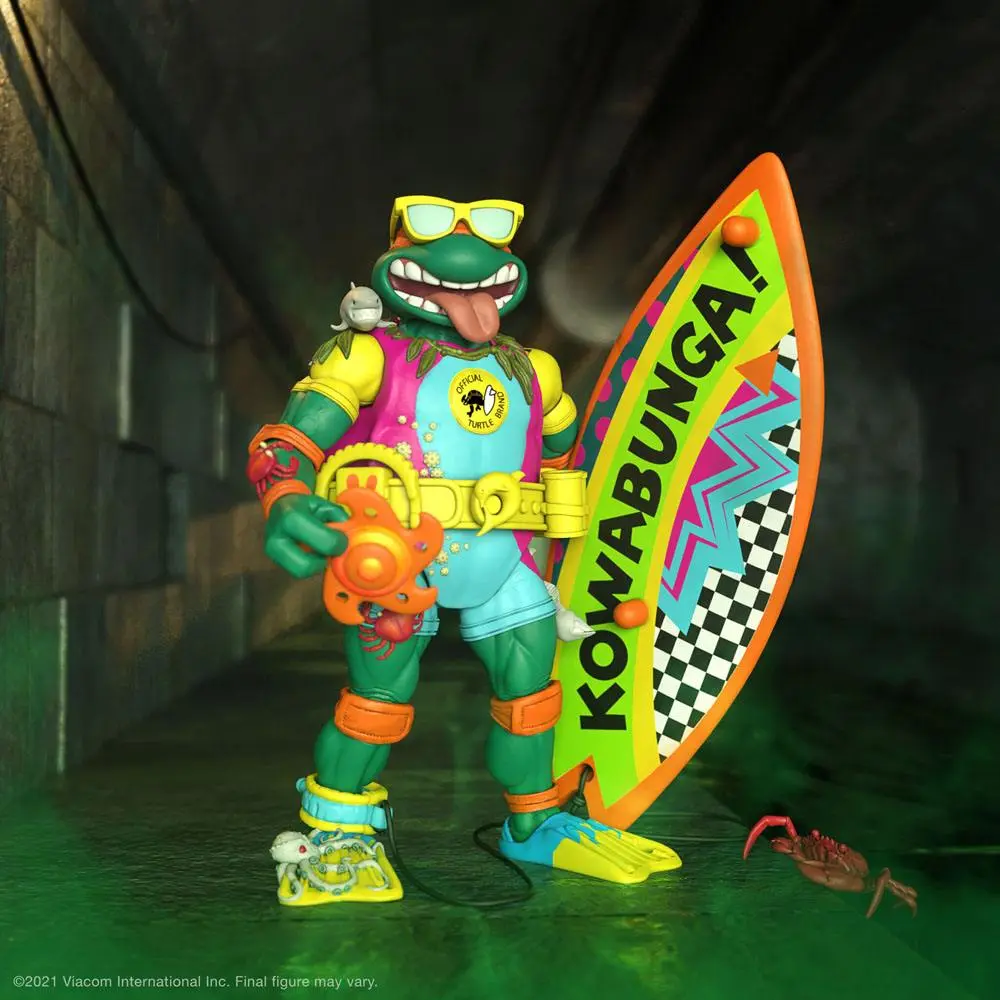 Teenage Mutant Ninja Turtles Ultimates Sewer Surfer Mike akciófigura 18 cm termékfotó