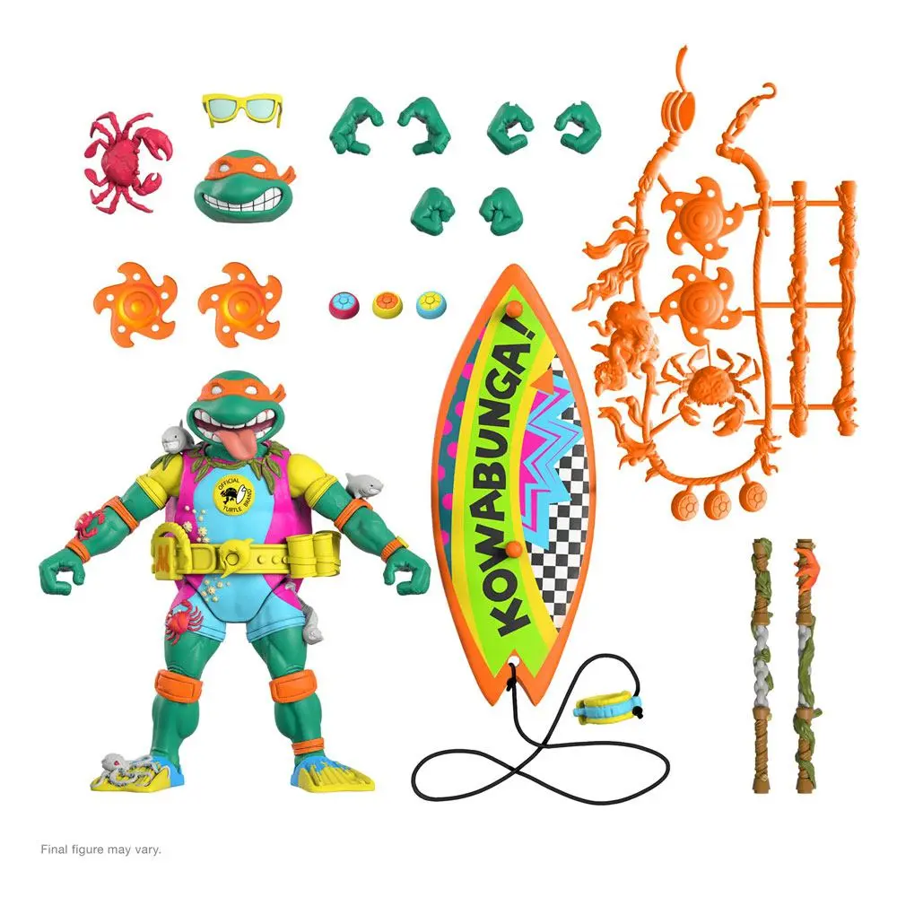Teenage Mutant Ninja Turtles Ultimates Sewer Surfer Mike akciófigura 18 cm termékfotó
