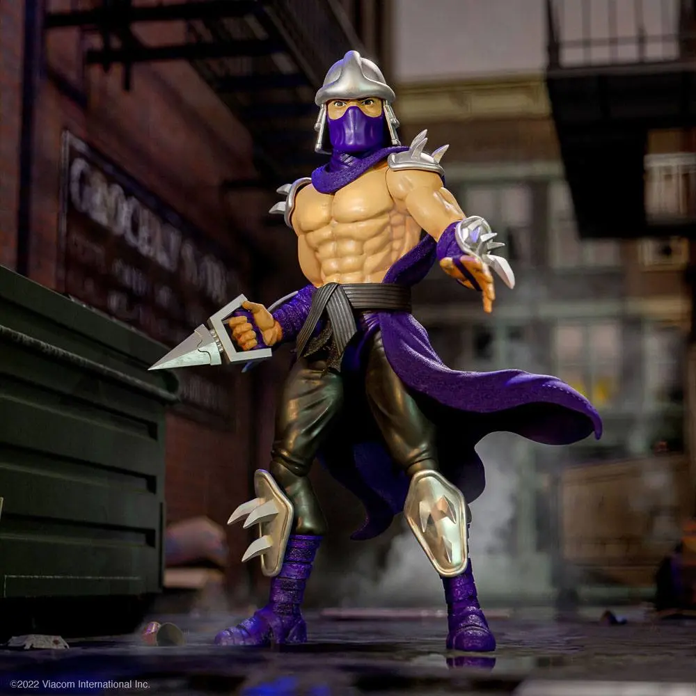 Teenage Mutant Ninja Turtles Ultimates Shredder (Siver Armor) akciófigura 18 cm termékfotó