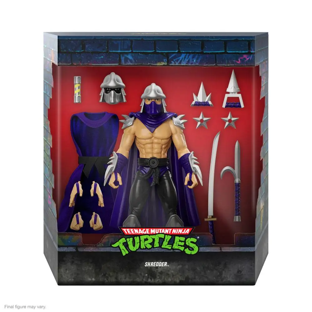 Teenage Mutant Ninja Turtles Ultimates Shredder (Siver Armor) akciófigura 18 cm termékfotó