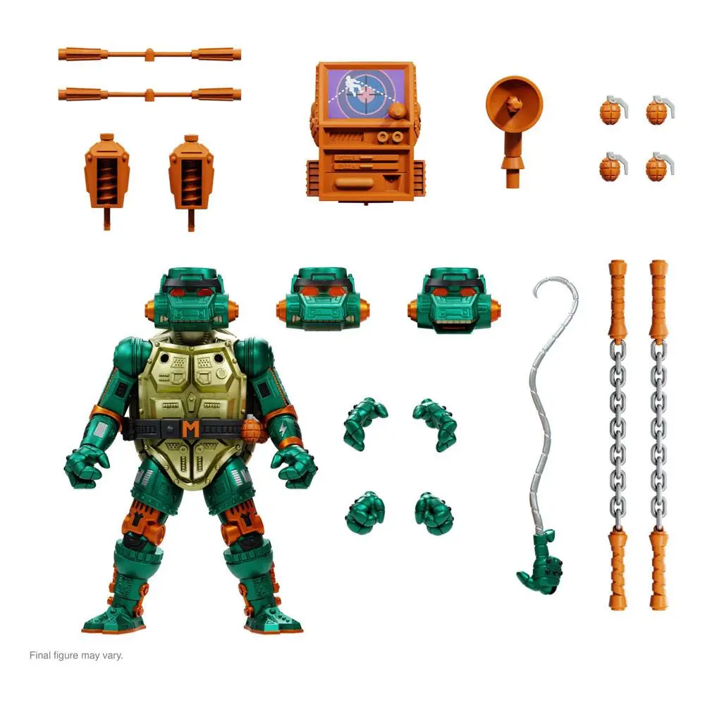 Teenage Mutant Ninja Turtles Ultimates Warrior Metalhead Michelangelo akciófigura 18 cm termékfotó