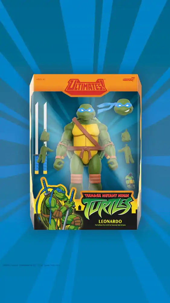 Teenage Mutant Ninja Turtles Ultimates Wave 12 Leonardo akciófigura 18 cm termékfotó