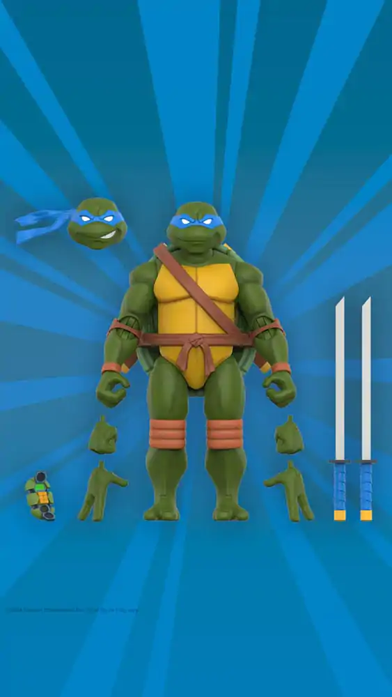 Teenage Mutant Ninja Turtles Ultimates Wave 12 Leonardo akciófigura 18 cm termékfotó