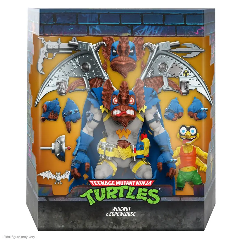 Teenage Mutant Ninja Turtles Ultimates Action Figure Wingnut & Screwloose 18 cm termékfotó