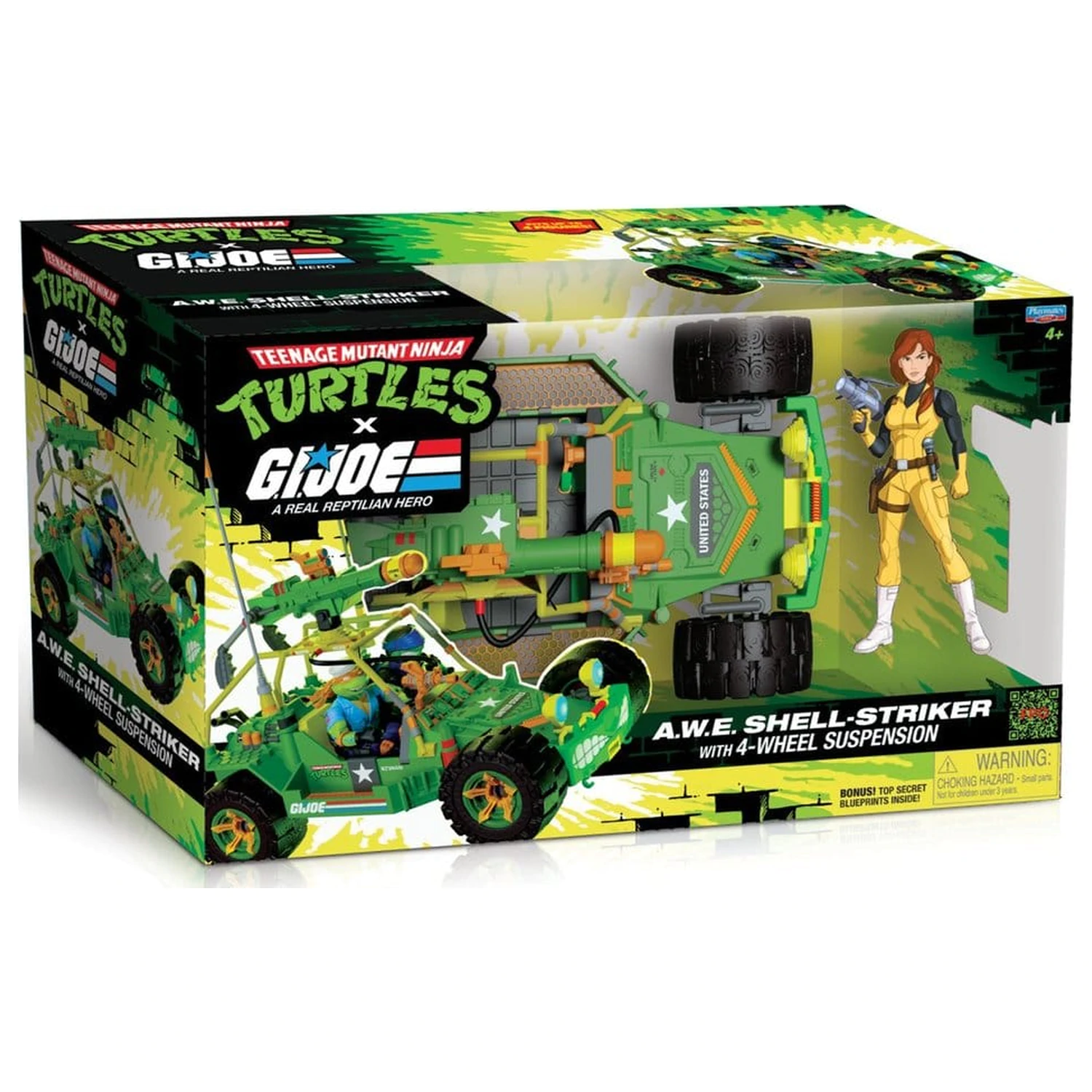 Teenage Mutant Ninja Turtles x G.I. Joe Crossover Classics A.W.E. Shell-Striker jármű és figura termékfotó