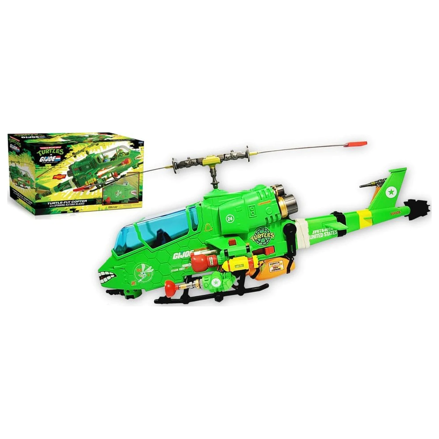 Teenage Mutant Ninja Turtles x G.I. Joe Crossover Classics jármű Turtle-Fly Copter termékfotó