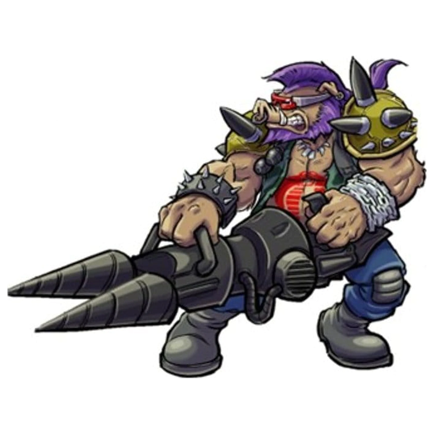 Teenage Mutant Ninja Turtles x G.I. Joe Crossover Classics Rocksteady x Dreadnok Buzzer akciófigura 12 cm termékfotó