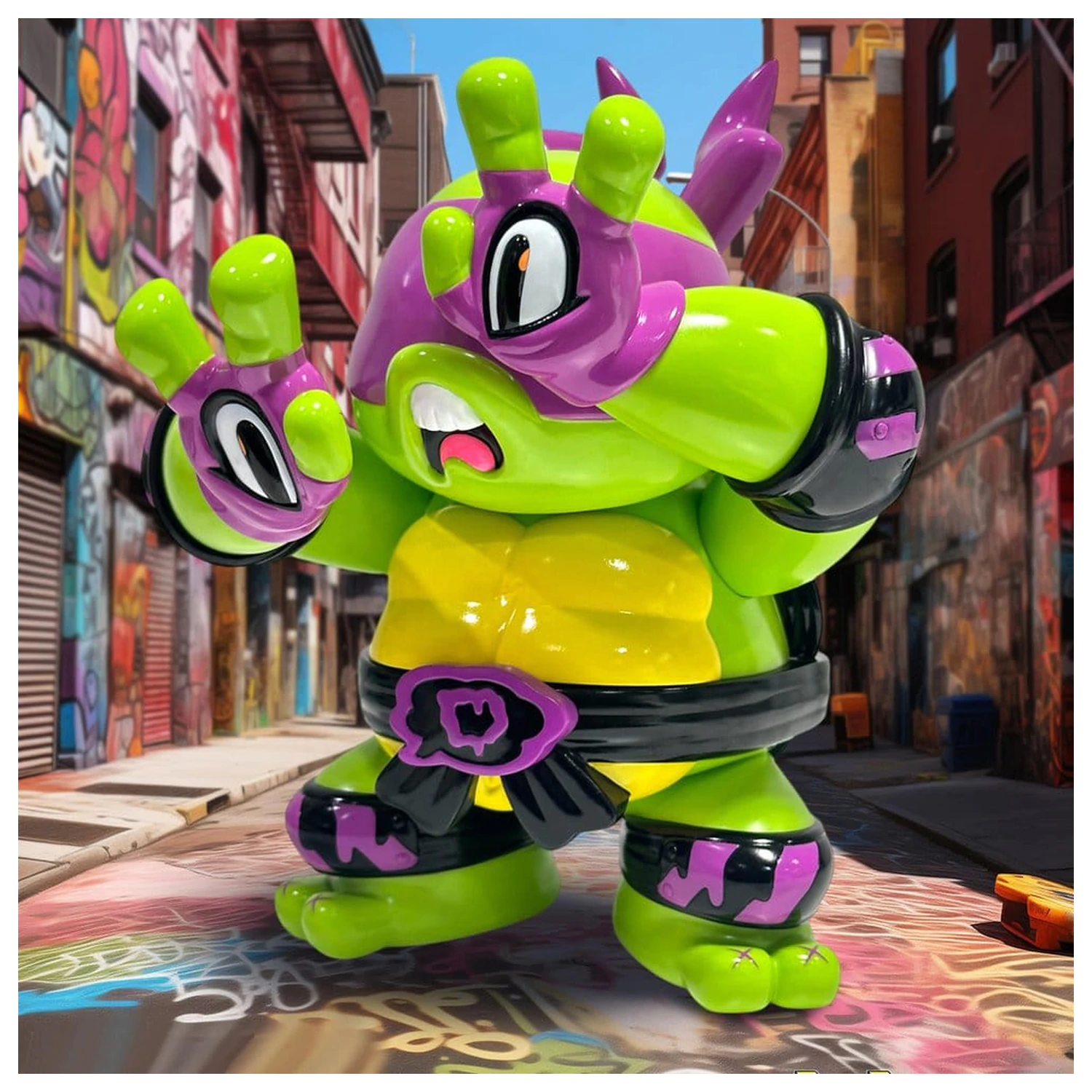 Teenage Mutant Ninja Turtles x Grape Brain Vinyl figura Donatello 24 cm termékfotó