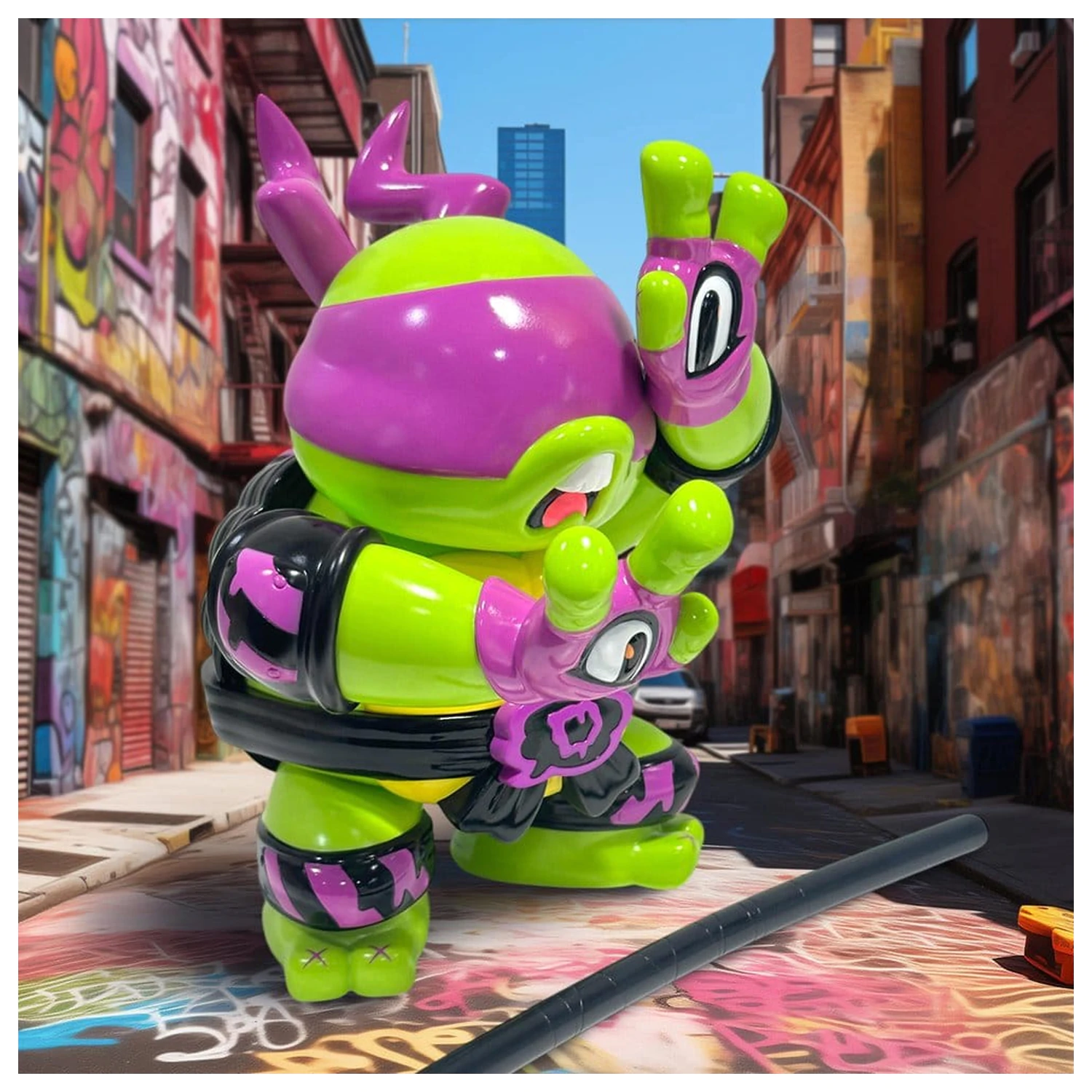 Teenage Mutant Ninja Turtles x Grape Brain Vinyl figura Donatello 24 cm termékfotó