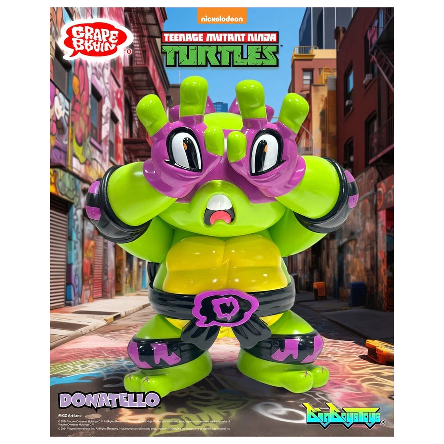 Teenage Mutant Ninja Turtles x Grape Brain Vinyl figura Donatello 24 cm termékfotó