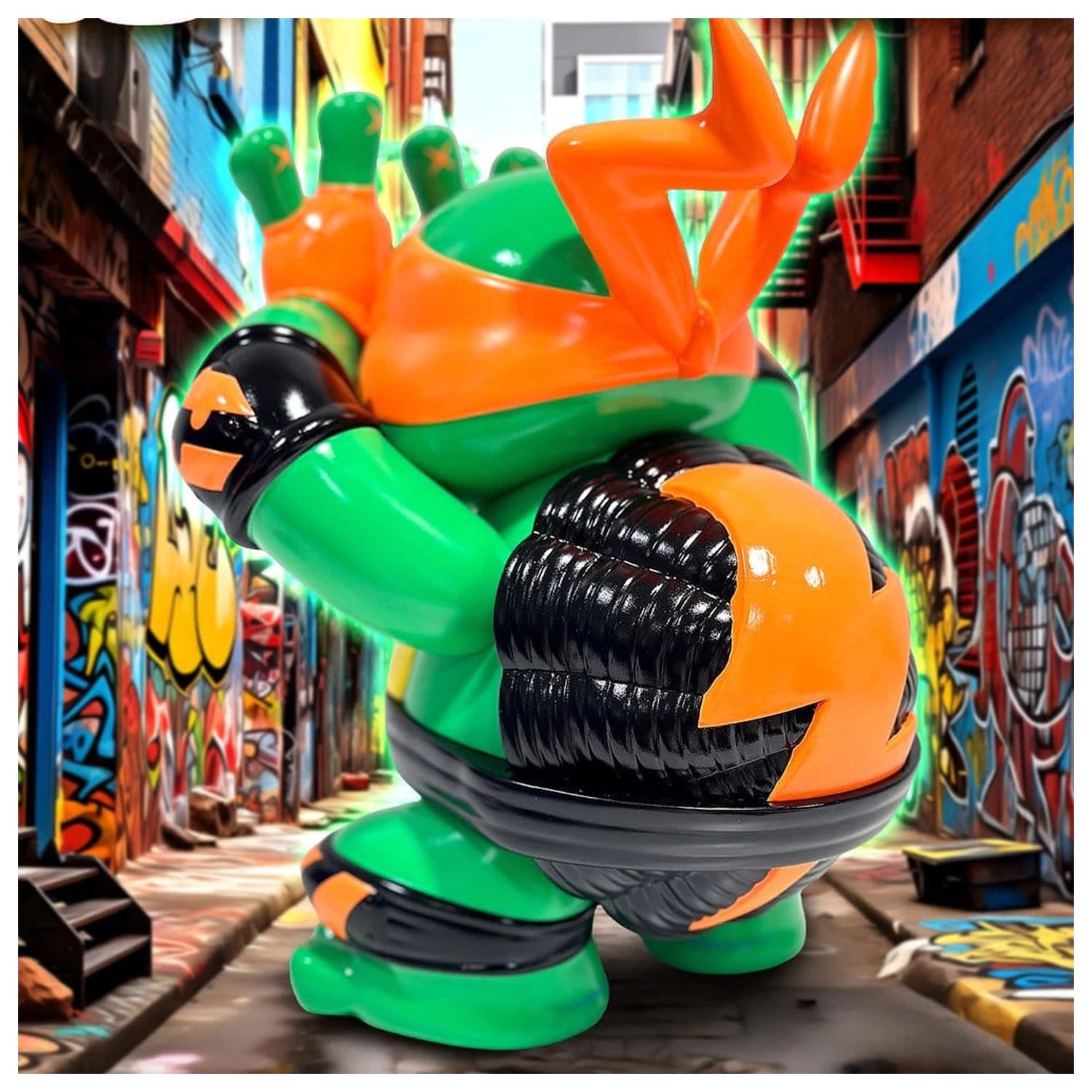 Teenage Mutant Ninja Turtles x Grape Brain Vinyl figura Michelangelo 24 cm termékfotó