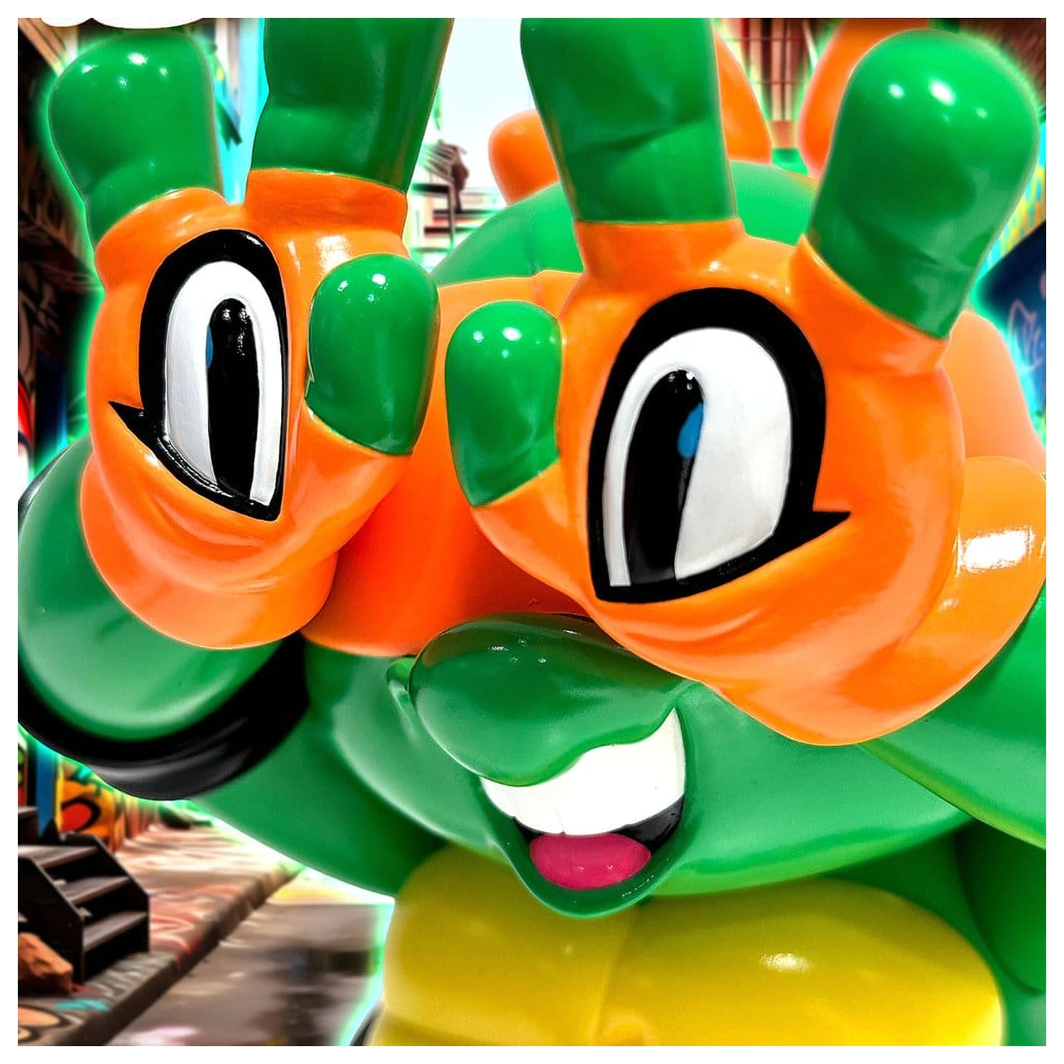 Teenage Mutant Ninja Turtles x Grape Brain Vinyl figura Michelangelo 24 cm termékfotó