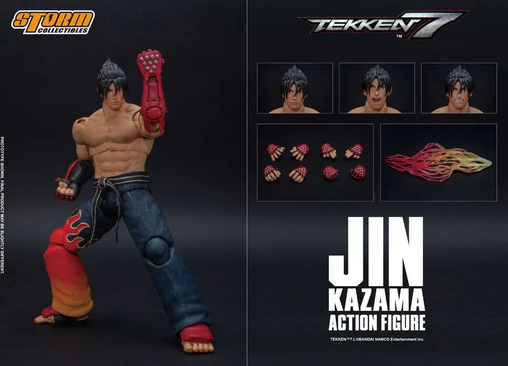 Tekken 7 1/12 Jin Kazama akciófigura 17 cm termékfotó