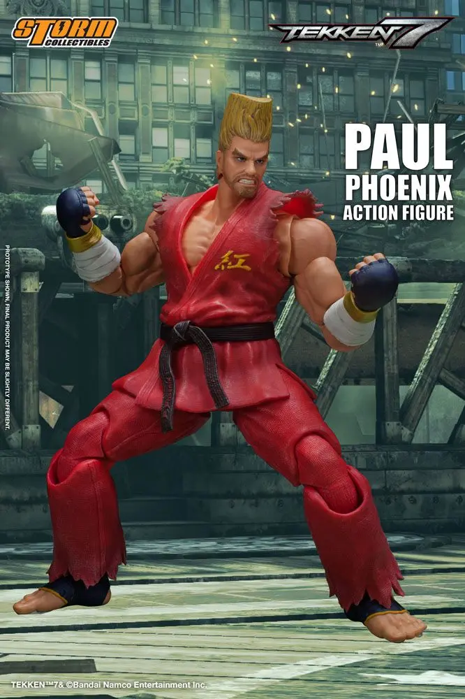Tekken 7 1/12 Paul Phoenix akciófigura 18 cm termékfotó