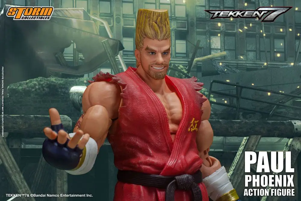 Tekken 7 1/12 Paul Phoenix akciófigura 18 cm termékfotó
