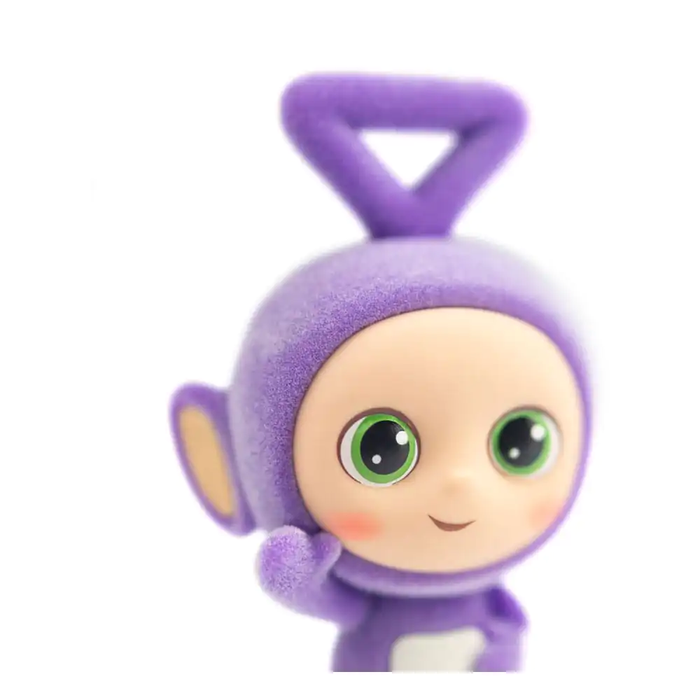 Teletubbies Cheebee Tinky Winky Flocked Mini figura 6 cm termékfotó